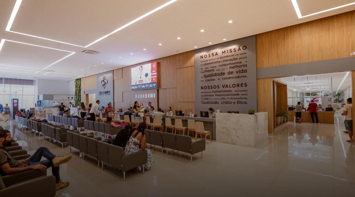 Recepção da Clínica São Camilo em Luís Eduardo Magalhães